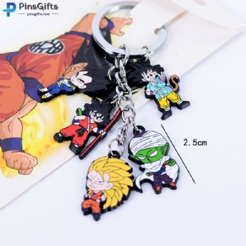 Creative Anime Gifts Dragon Ball Metal Keychains