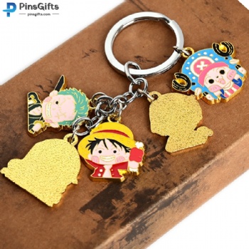 One Piece Anime Keychain Custom Promotional Keychains