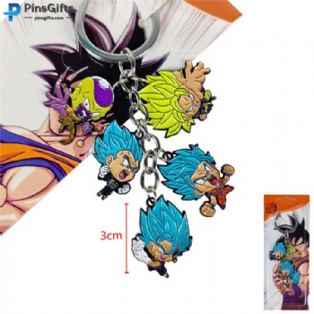 Anime Cartoon Key Chain Dragon Ball Keychain Custom Logo