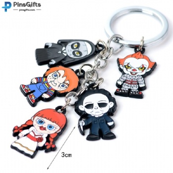 Metal Crafts Decorative Cartoon Keychain Wholesale Anime Keychain