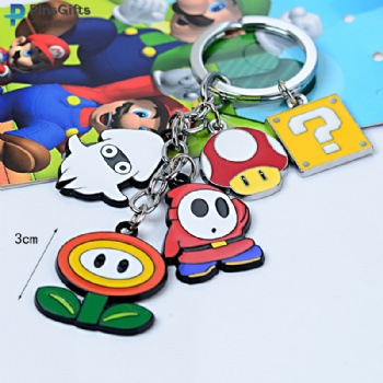 Pins Facory Customized Keychain Super Mario Keychain