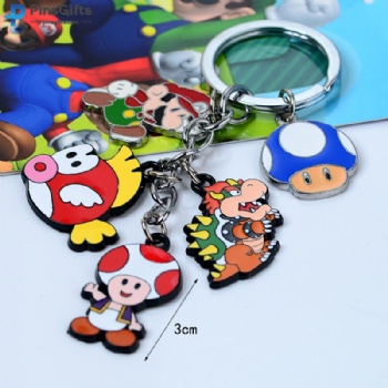 Pins Facory Customized Keychain Super Mario Keychain