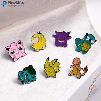 Custom enamel lapel pins logo cute soft enamel pin