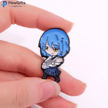 Custom enamel lapel pins logo cute anime enamel pin