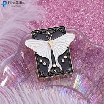 Lapel pin manufacturer custom butterfly pin badge