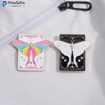 Lapel pin manufacturer custom butterfly pin badge