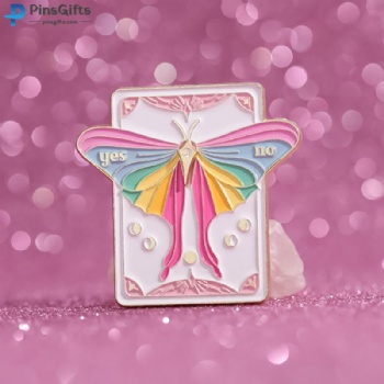 Lapel pin manufacturer custom butterfly pin badge