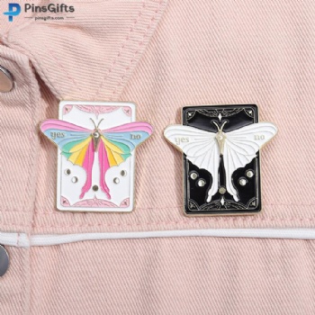 Lapel pin manufacturer custom butterfly pin badge