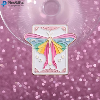 Lapel pin manufacturer custom butterfly pin badge