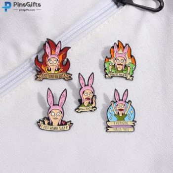 Cartoon enamel pins custom enamel lapel pins logo