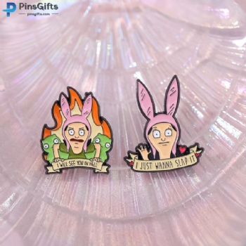 Cartoon enamel pins custom enamel lapel pins logo