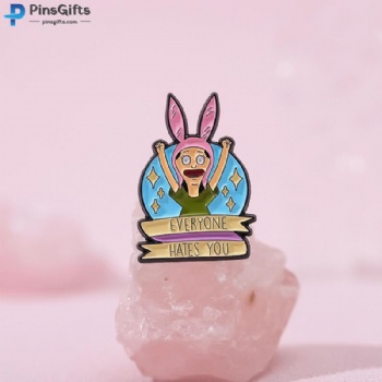 Cartoon enamel pins custom enamel lapel pins logo