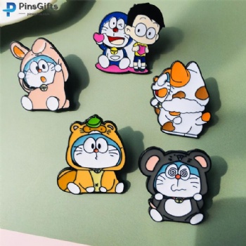 Cartoon enamel pins custom enamel lapel pins logo