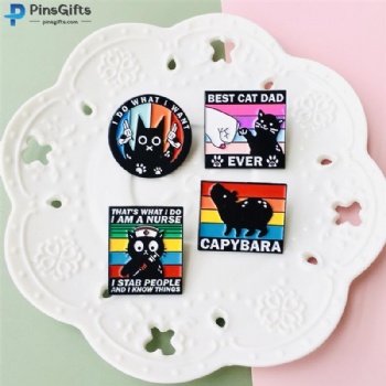 Custiomize enamel lapel pin cute soft enamel pins