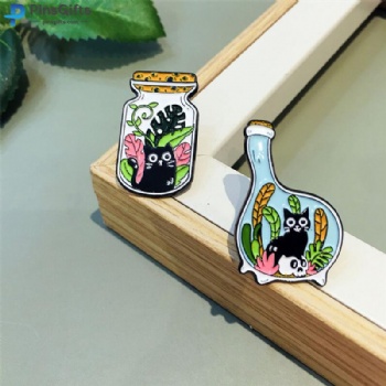 Custom pins for hats cute cat enamel pins