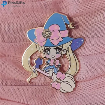 Hard enamel pin custom anime pins enamel