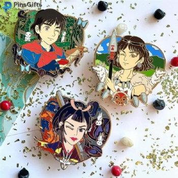 Custom pins metal logo cute anime hard enamel pins