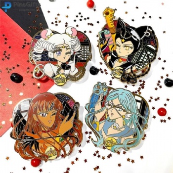 Cheap price custom lapel pins enamel pins anime