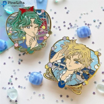 Cheap price custom lapel pins enamel pins anime