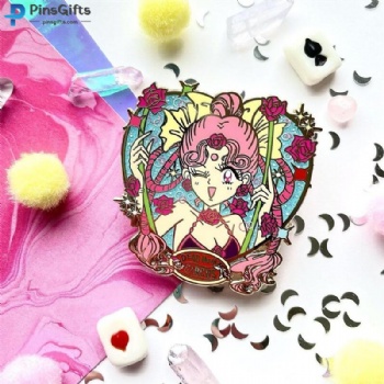 BSCI certified factory custom enamel pin anime badge