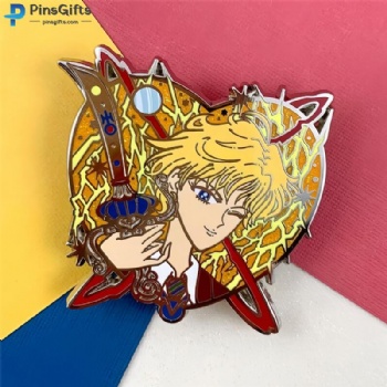 Custom metal pins anime badges cute enamel pins