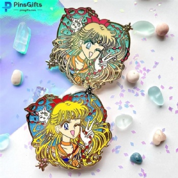 Custom enamel lapel pins logo anime pins