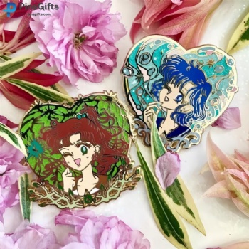 Badge manufacturer customize metal anime enamel pins