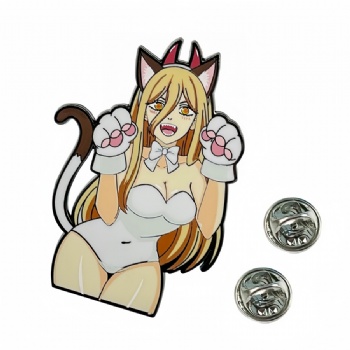 Cat Creative Hard Enamel Pins with Glitter