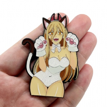 Cat Creative Hard Enamel Pins with Glitter