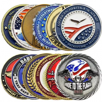 Challenge Coin Design Stamping Dies 3d Zinc Alloy Make Your Own Double Heavy Souvenir Gold Plated Coin